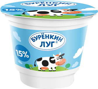 Russian Yogurt Container15 Percent Fat PNG Image