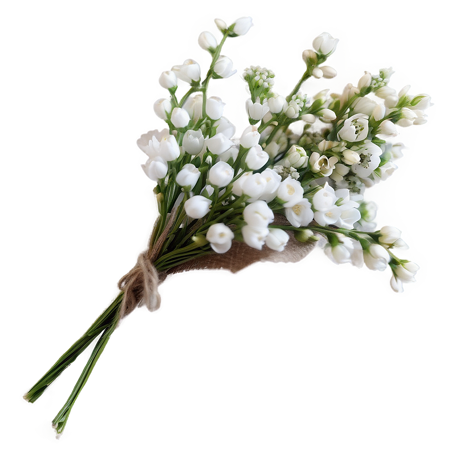 Rustic Baby's Breath Boutonniere Png Ktt89 PNG Image