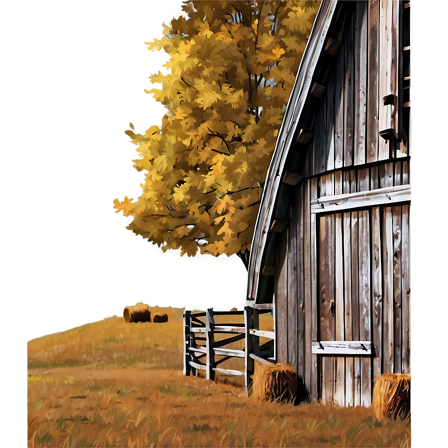 Rustic Barn In Autumn Png 47 PNG Image