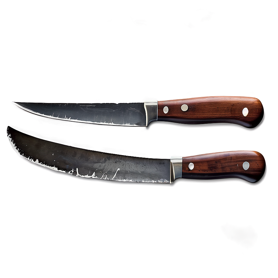 Rustic Butcher Knife Art Png Pkk40 PNG Image