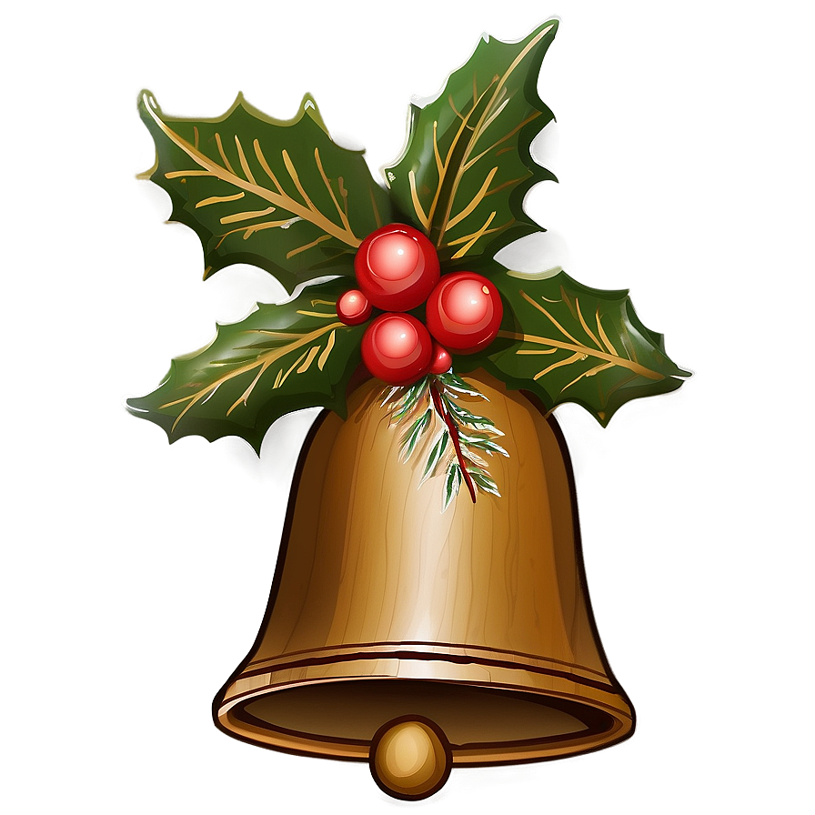 Rustic Christmas Bell Png Rcg89 PNG Image