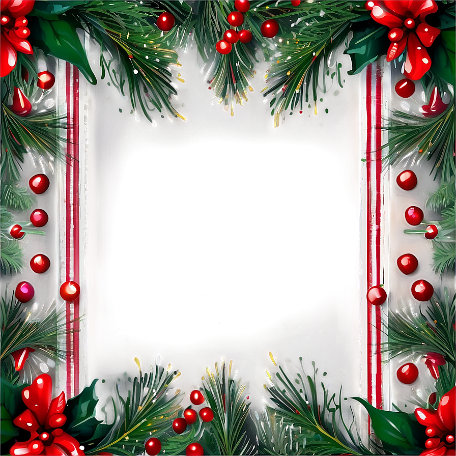 Rustic Christmas Border Png 05252024 PNG Image