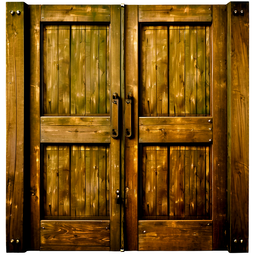 Rustic Closed Door Illustration Png 06292024 PNG Image