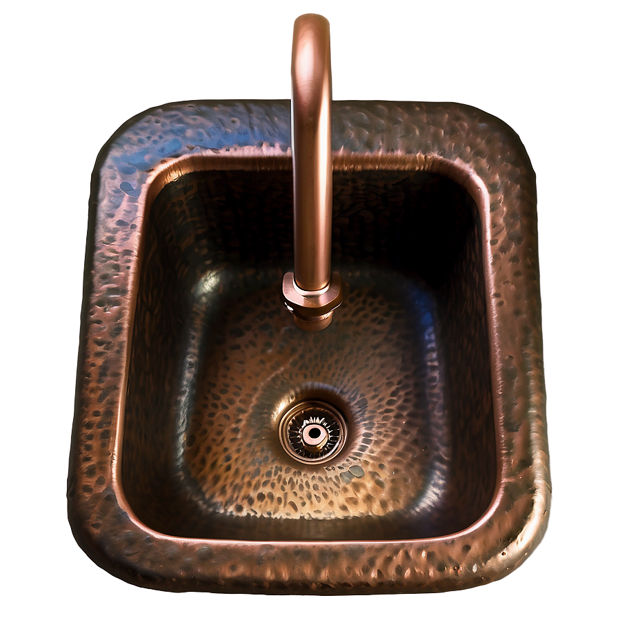 Rustic Copper Sink Png Vpl PNG Image