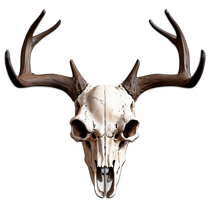 Rustic Deer Skull Design Png 06132024 PNG Image