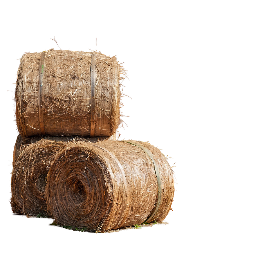 Rustic Farm Hay Bales Png Owh81 PNG Image