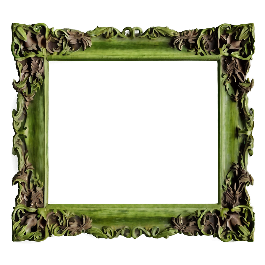 Rustic Green Frame Png 06262024 PNG Image