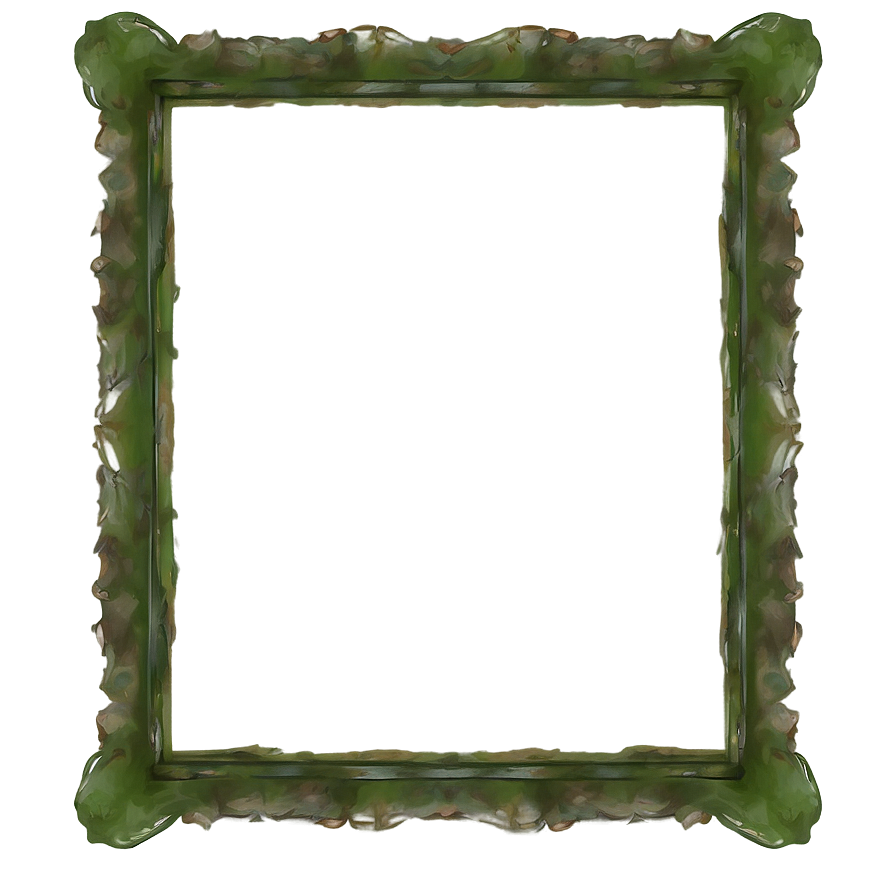 Rustic Green Frame Png 86 PNG Image