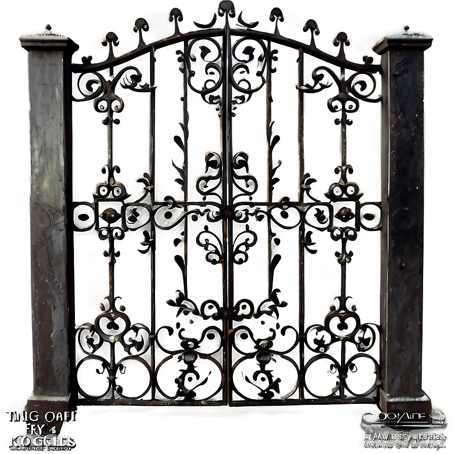 Rustic Iron Gate Png 05242024 PNG Image