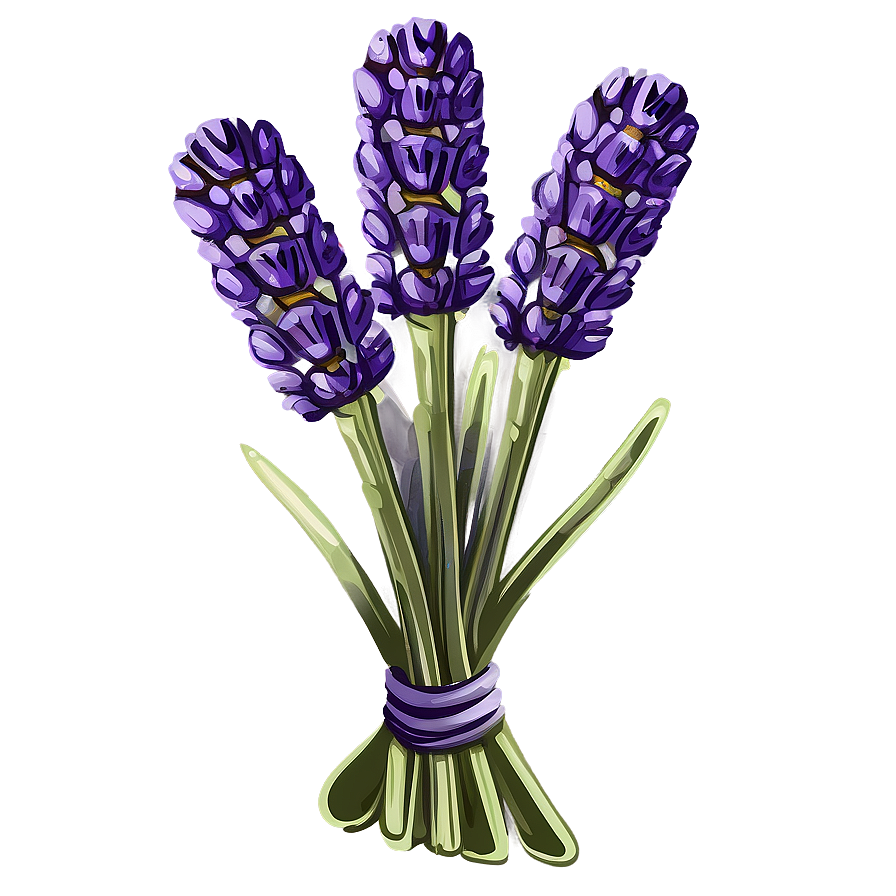 Rustic Lavender Bunch Png Ydn PNG Image