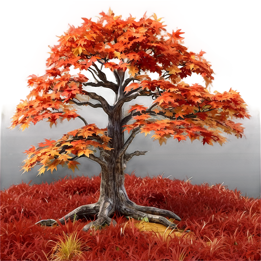 Rustic Maple Tree Landscape Png Udm PNG Image