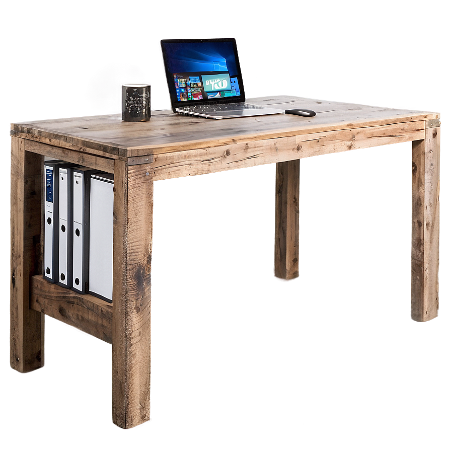 Rustic Office Desk Png Dtq84 PNG Image