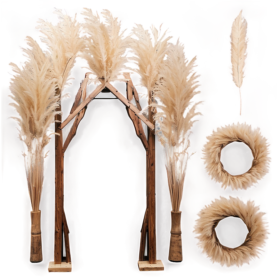 Rustic Pampas Setup Png 21 PNG Image