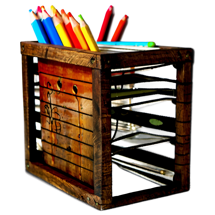 Rustic Pencil Holder Png Txh30 PNG Image