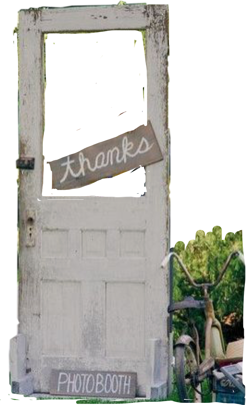 Rustic Photobooth Door Sign PNG Image