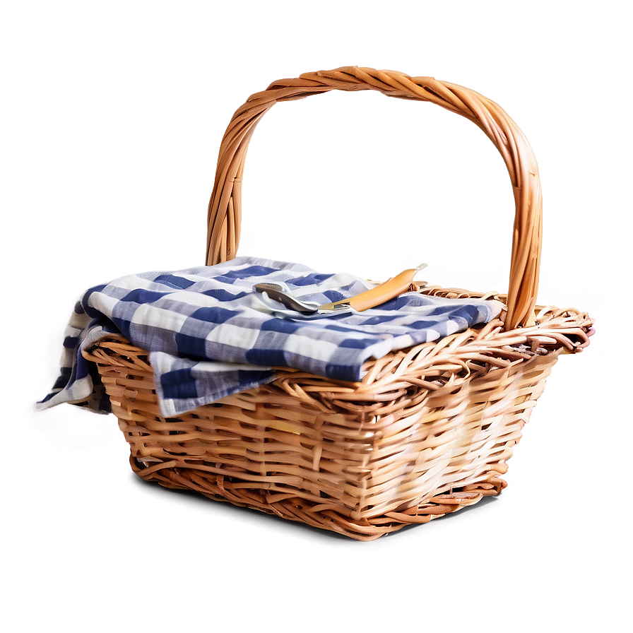 Rustic Picnic Basket Png 06122024 PNG Image