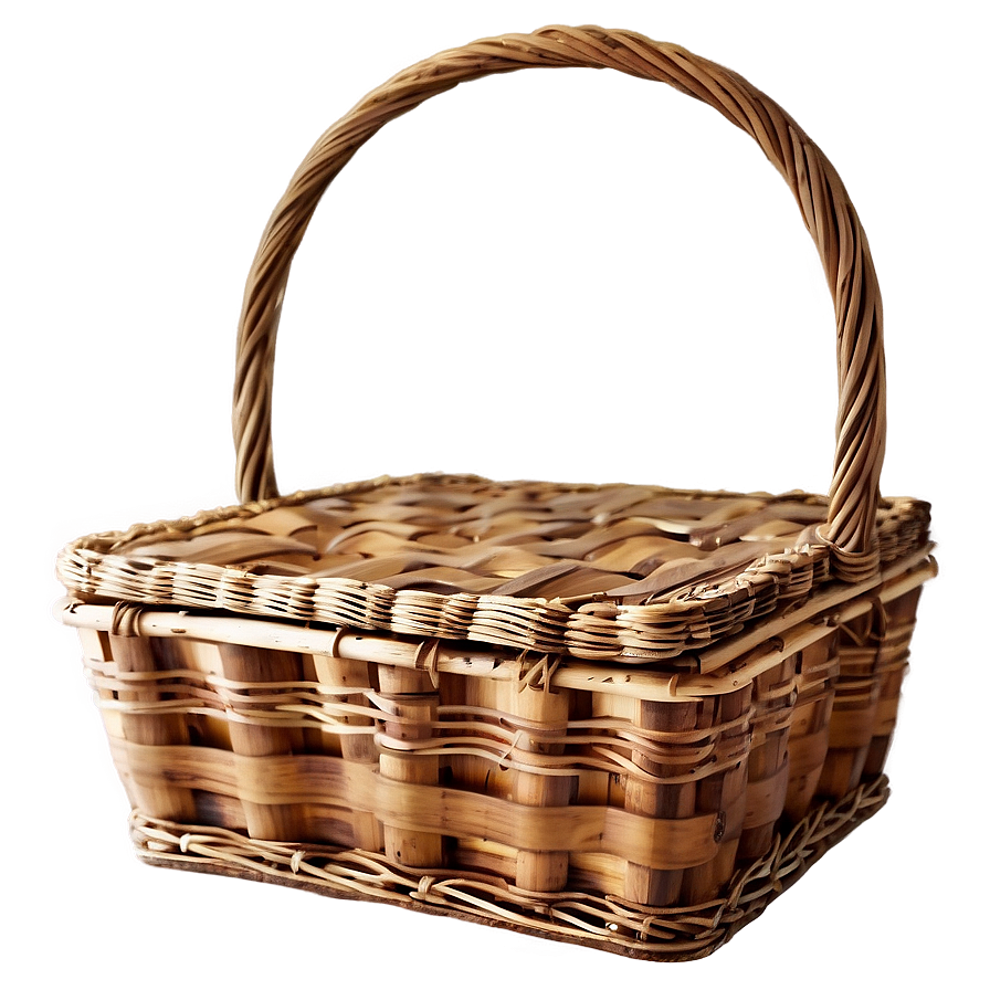 Rustic Picnic Basket Png Asl60 PNG Image