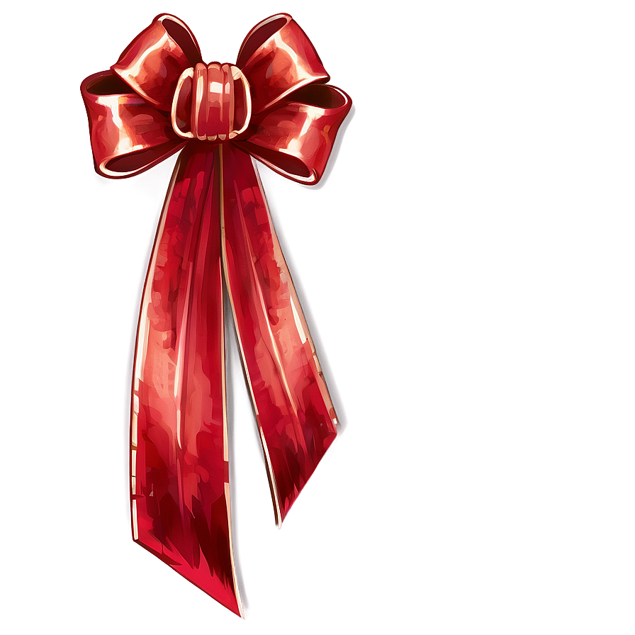 Rustic Red Bow Png Qmr PNG Image