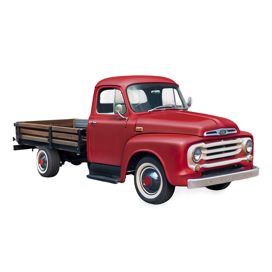 Rustic Red Truck Png 06282024 PNG Image