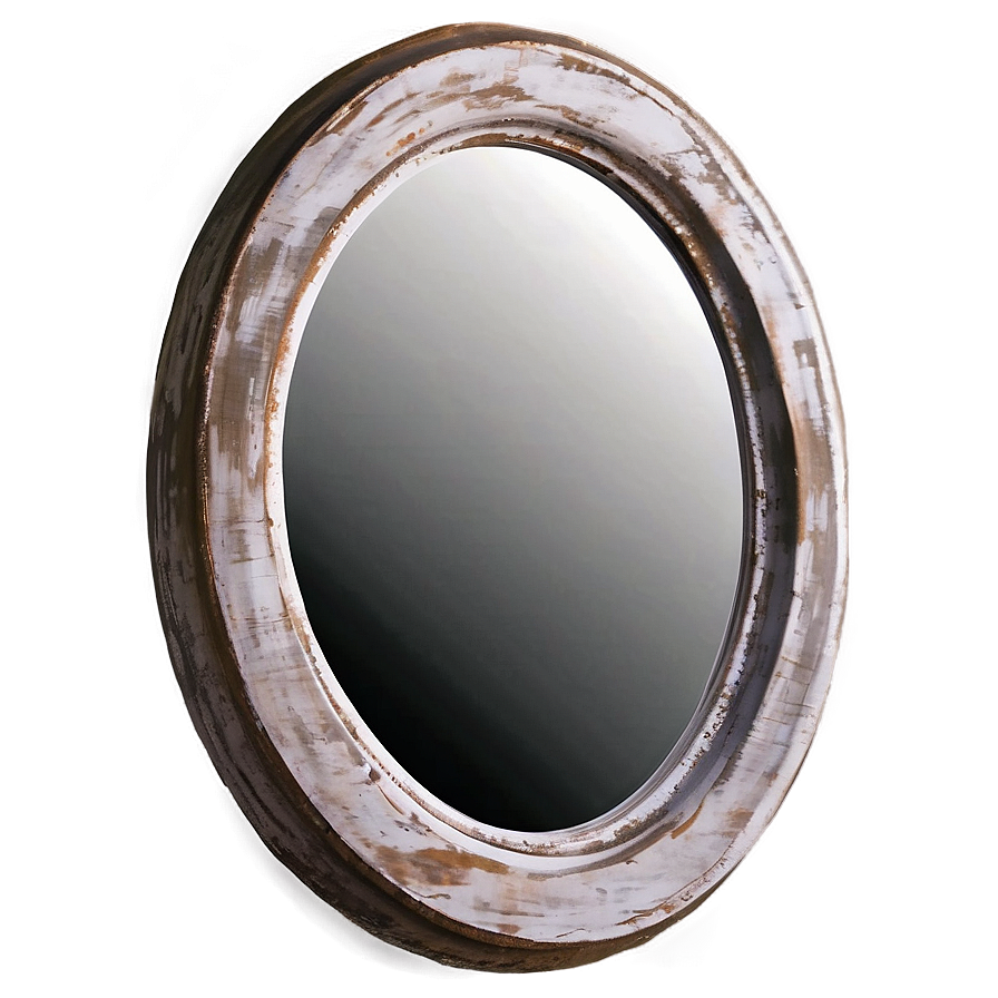 Rustic Round Mirror Png Hwl15 PNG Image