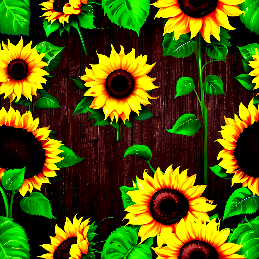 Rustic Sunflower Png Clw PNG Image