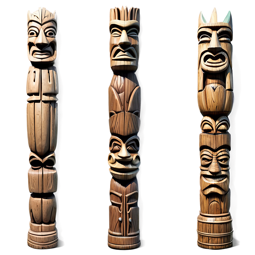 Rustic Tiki Sculpture Png Fym PNG Image