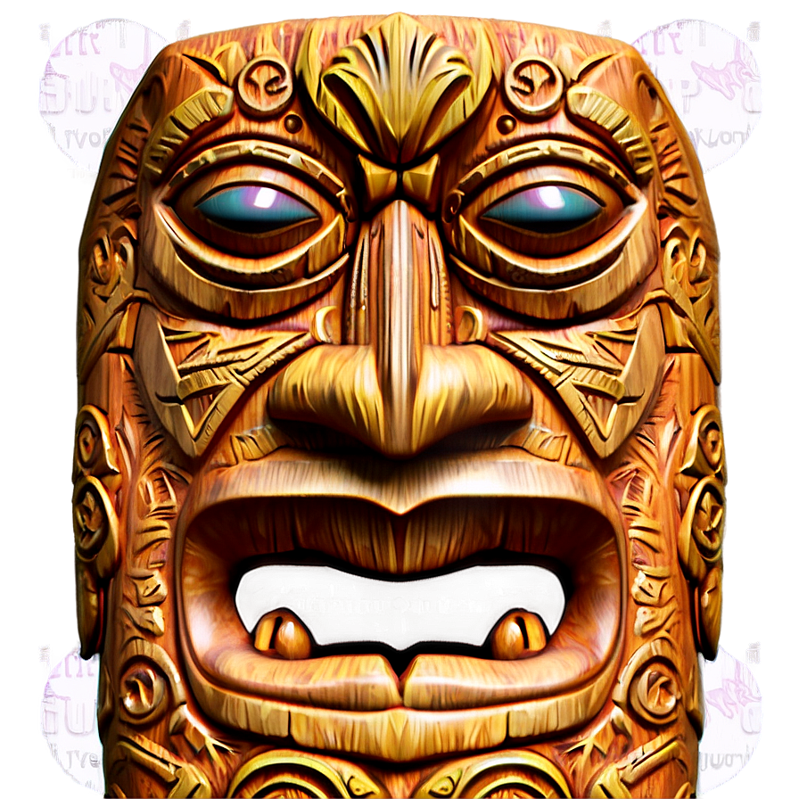 Rustic Tiki Sculpture Png Ugd PNG Image