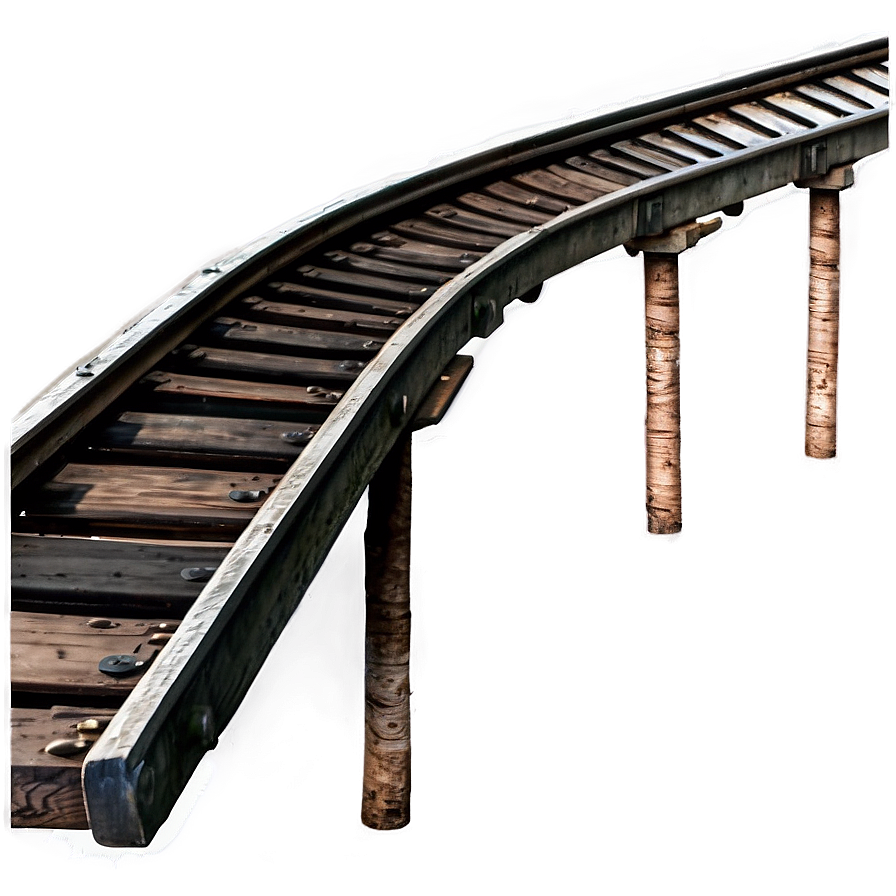 Rustic Train Track Png 06212024 PNG Image