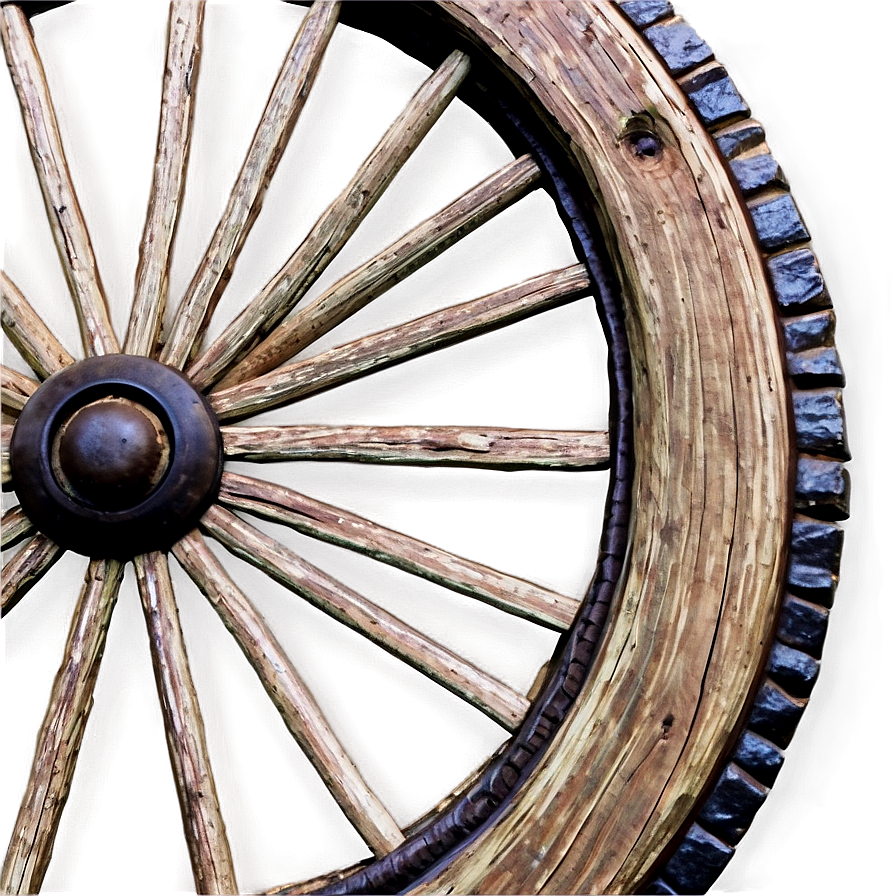 Rustic Wagon Wheel Png Vij PNG Image