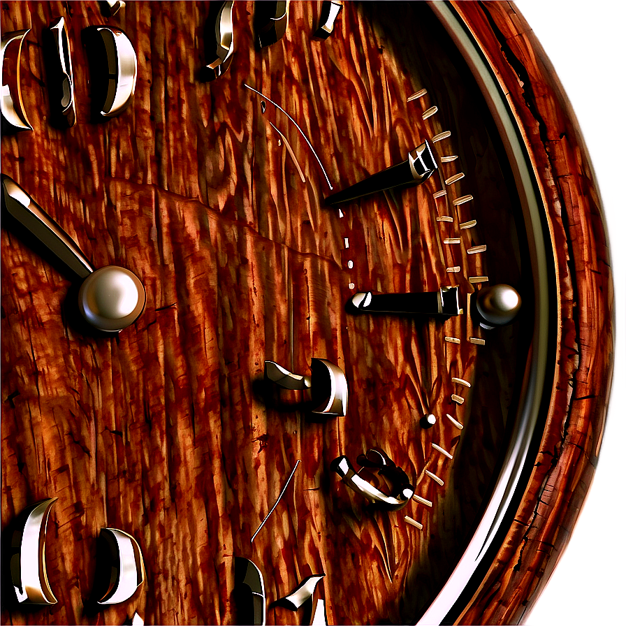 Rustic Wooden Clock Png 57 PNG Image