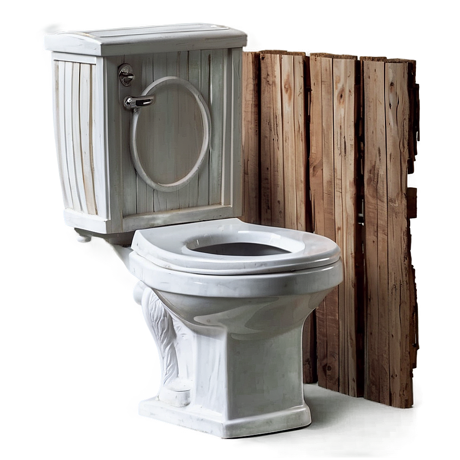 Rustic Wooden Toilet Png Brg PNG Image