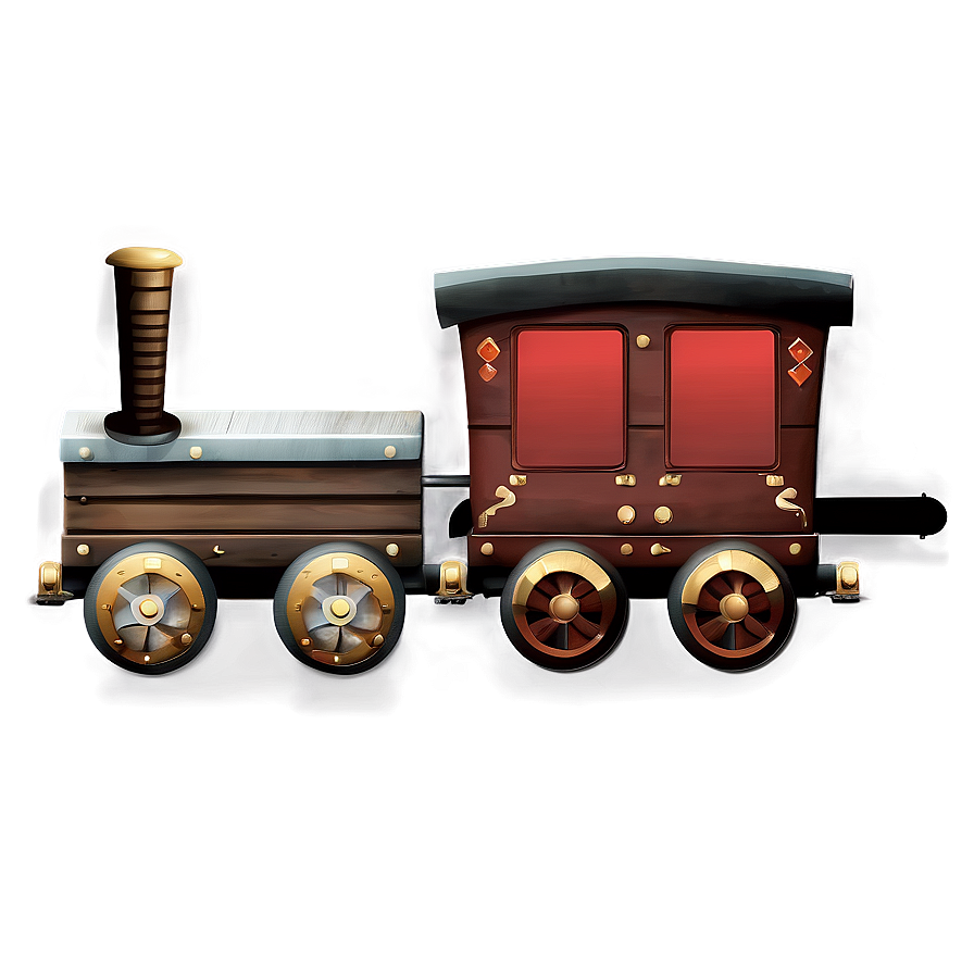 Rustic Wooden Train Png Tyv58 PNG Image