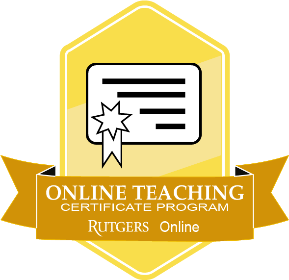 Rutgers Online Teaching Certificate Program Logo PNG Image