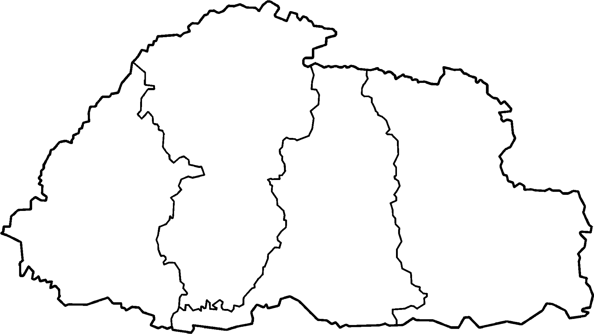 Rwanda Outline Map PNG Image