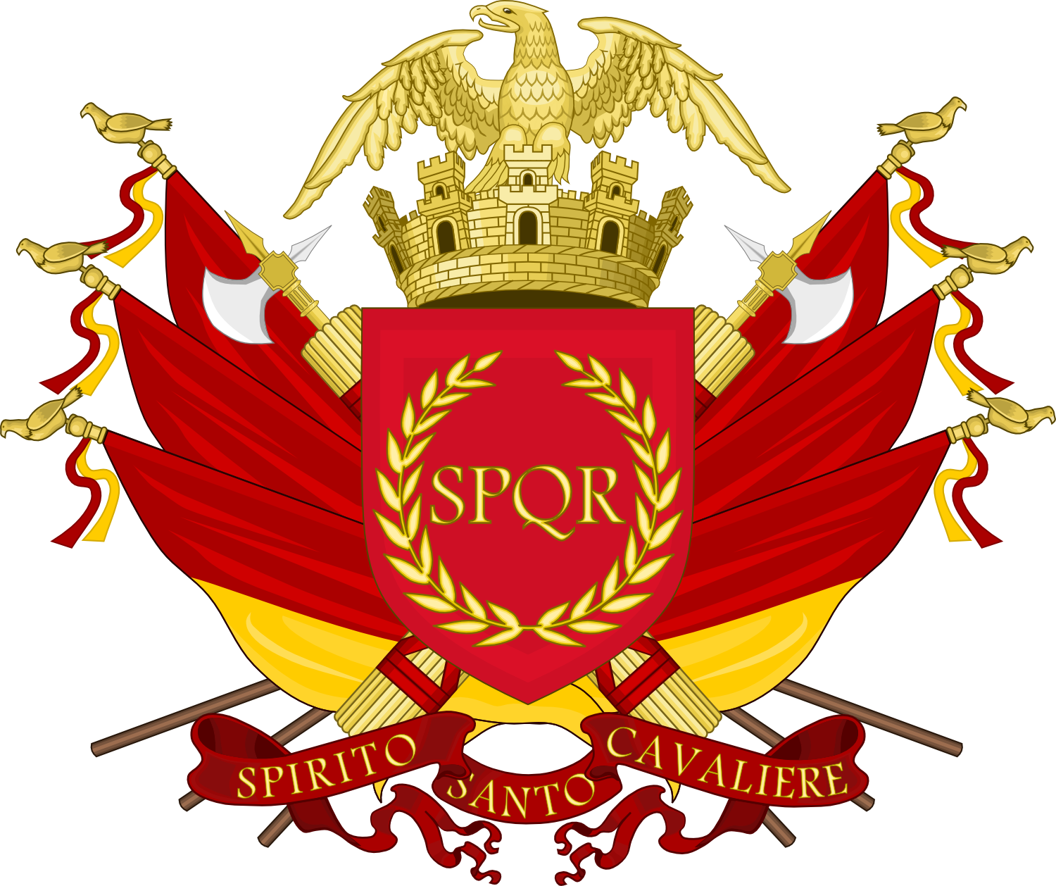 S P Q R Roman Empire Crest PNG Image