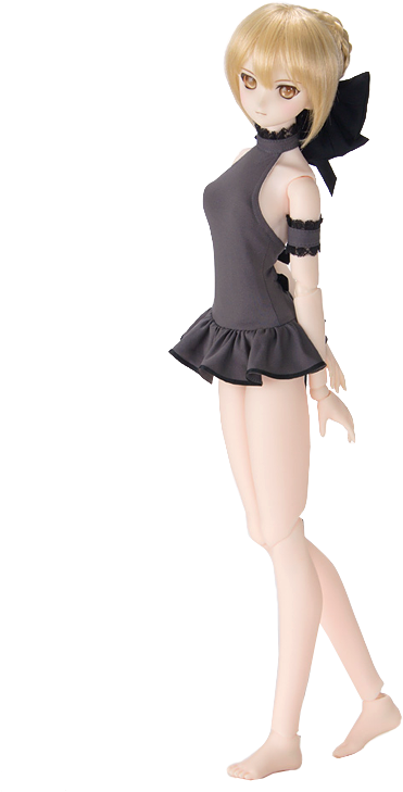 Saber Black Dress Figure PNG Image