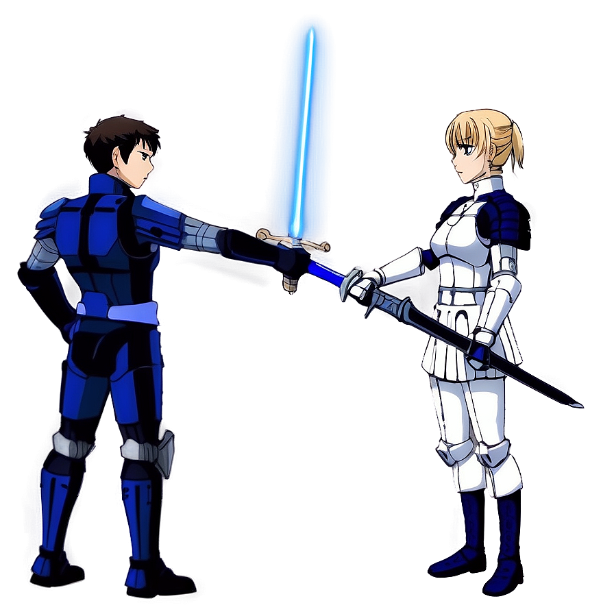 Saber Clash Scene Png Roa40 PNG Image