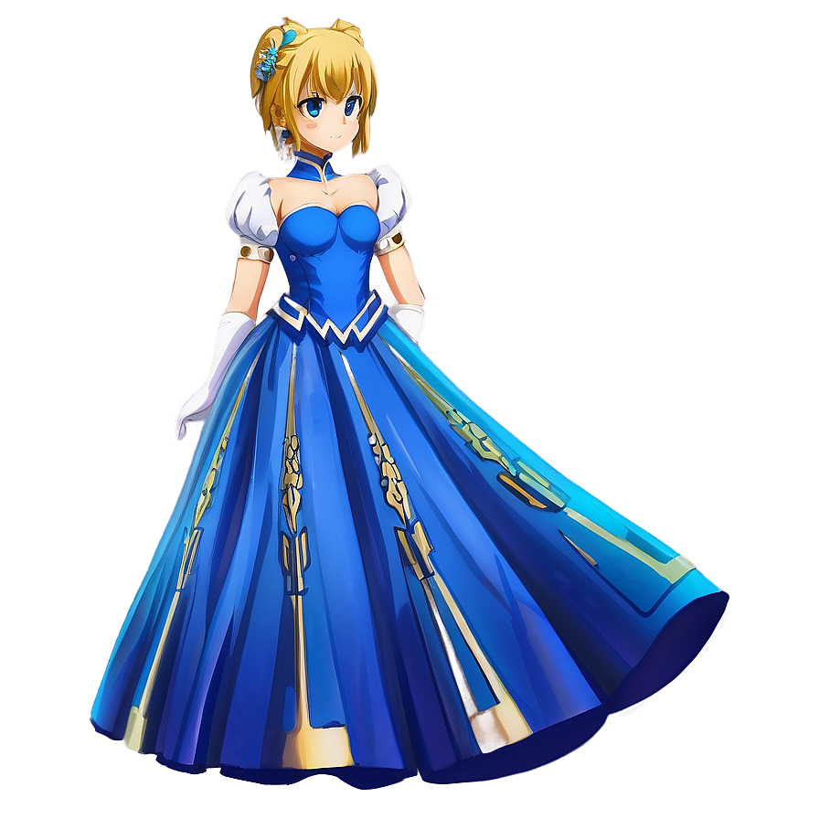 Saber's Blue Dress Png 06242024 PNG Image