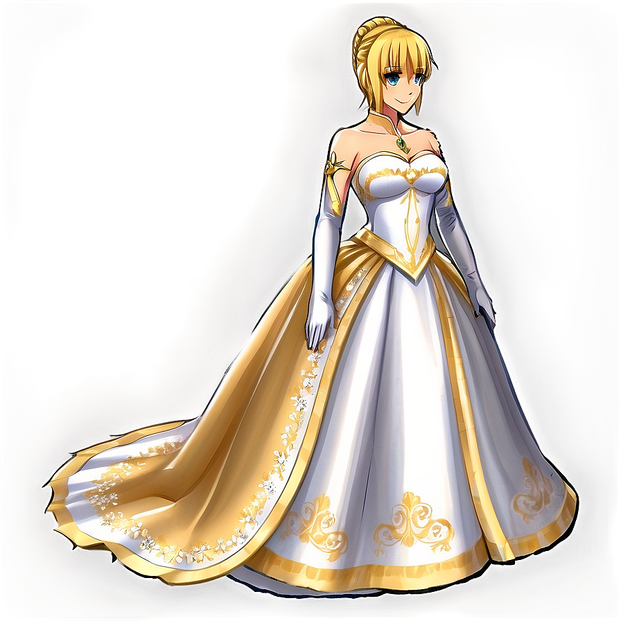 Saber's Evening Gown Png 06242024 PNG Image