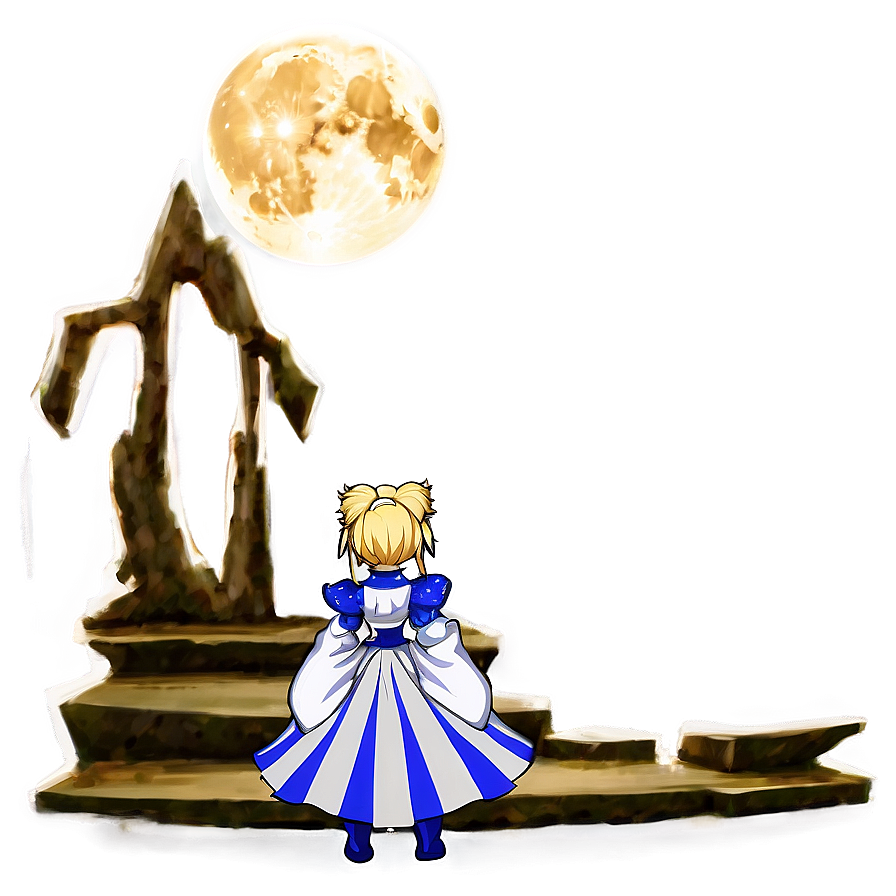 Saber Under Moonlight Png Dul49 PNG Image