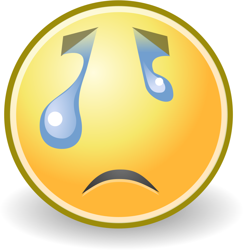 Sad Emojiwith Tears PNG Image