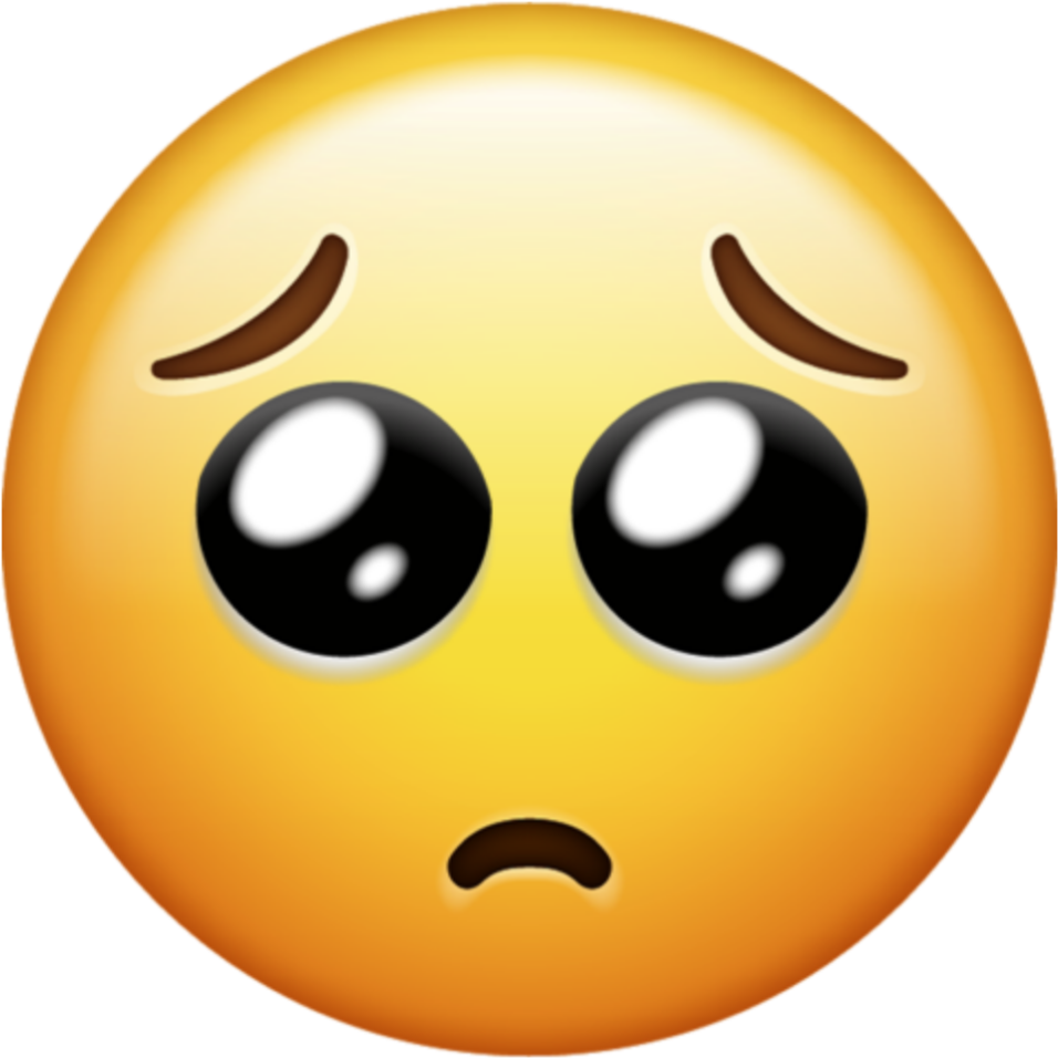 Sad Face Emoji Expression PNG Image