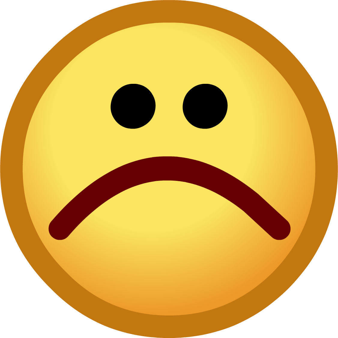 Sad Face Emoji Expression PNG Image