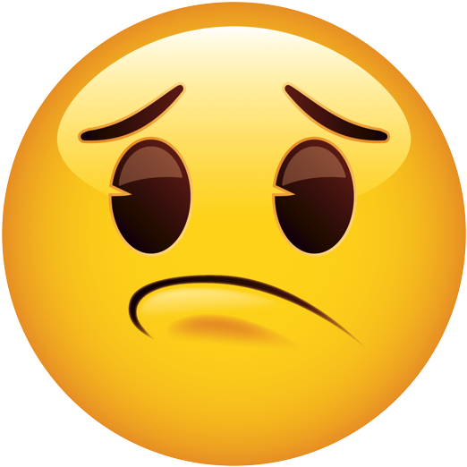 Sad Face Emoji Expression.png PNG Image