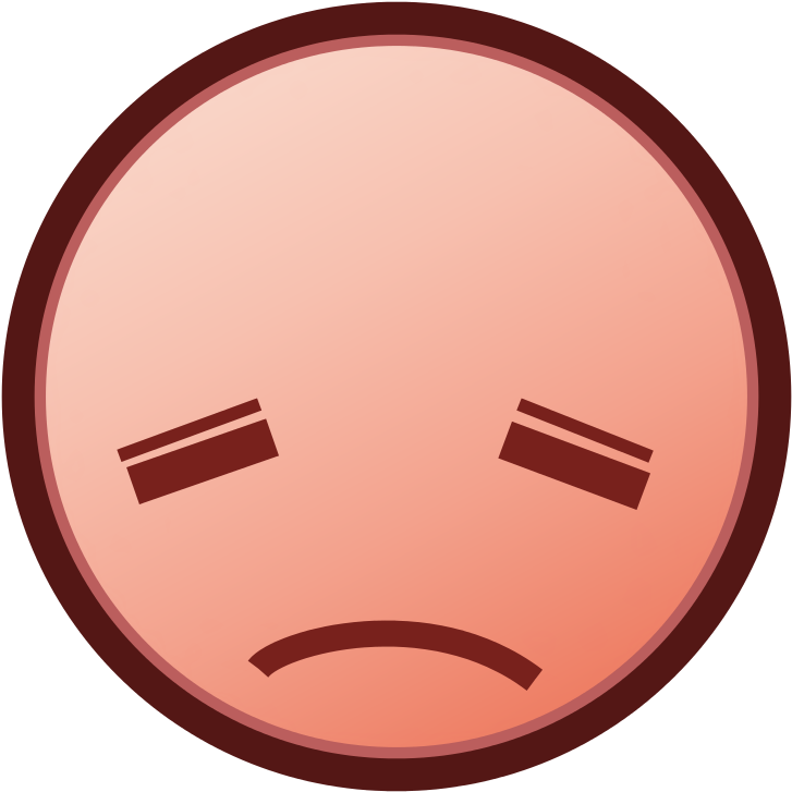 Sad Face Emoji Graphic PNG Image