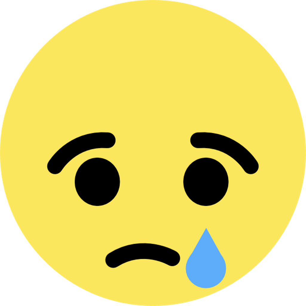 Sad Face Emojiwith Tear PNG Image