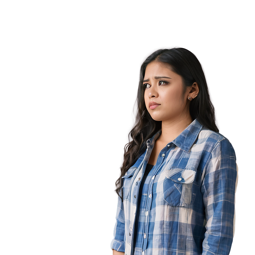 Sad Person With Lost Gaze Png Xtf45 PNG Image