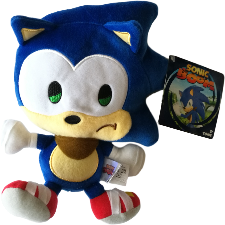 Sad Sonic Plush Toy PNG Image