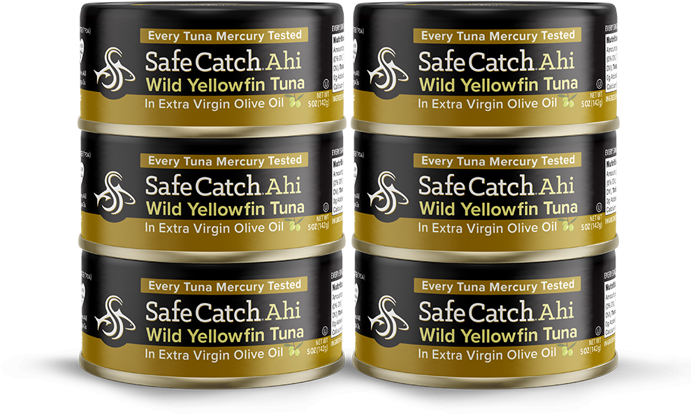 Safe Catch Ahi Yellowfin Tuna Cans PNG Image