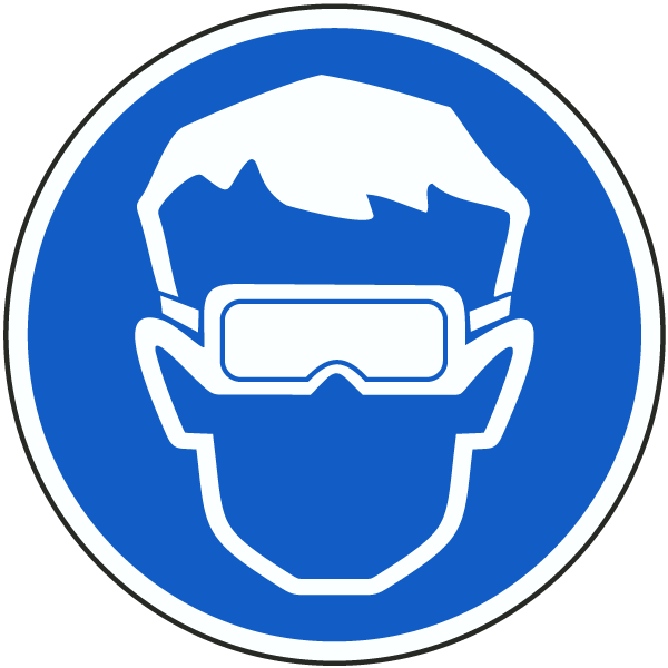 Safety Goggles Sign Icon PNG Image